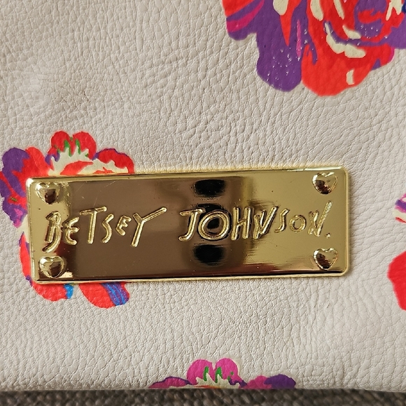Betsey Johnson Cream and Multicolor Floral Crossbody Bag - Picture 2 of 14